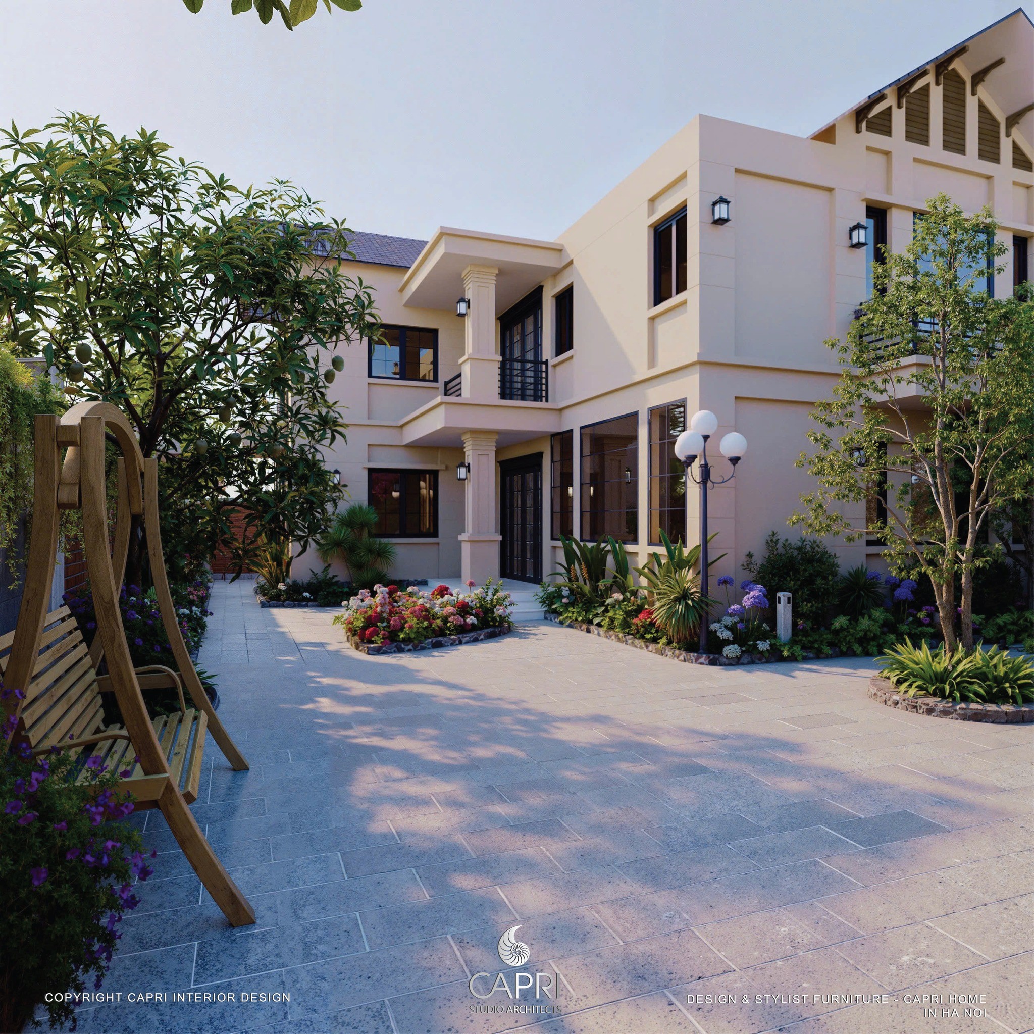 VILLA HOA GIẤY - BIỆT THỰ MANG PHONG CÁCH ĐỊA TRUNG HẢI 