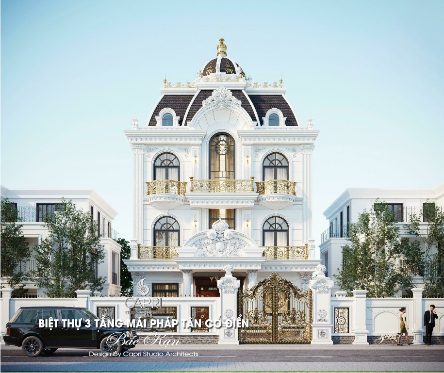 DỰ ÁN BIỆT THỰ 3 TẦNG MÁI PHÁP TÂN CÔ ĐIỂN BẮC KẠN