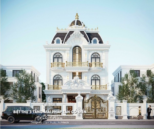 DỰ ÁN BIỆT THỰ 3 TẦNG MÁI PHÁP TÂN CÔ ĐIỂN BẮC KẠN